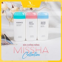(Mẫu Mới) Kem chống nắng Missha Soft Finish /Essence/Waterproof Sun milk 70ml
